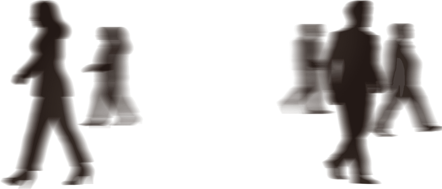 Walking shadows background